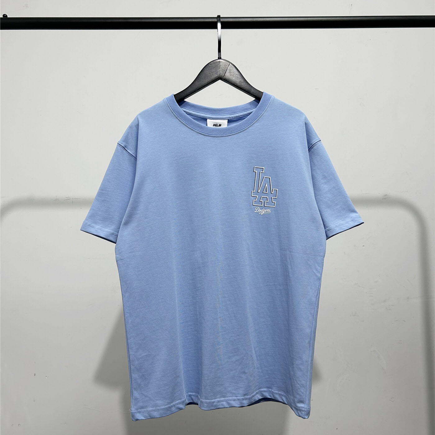 MLB ドジャース 新作 半袖 Tシャツ コットン ブルー