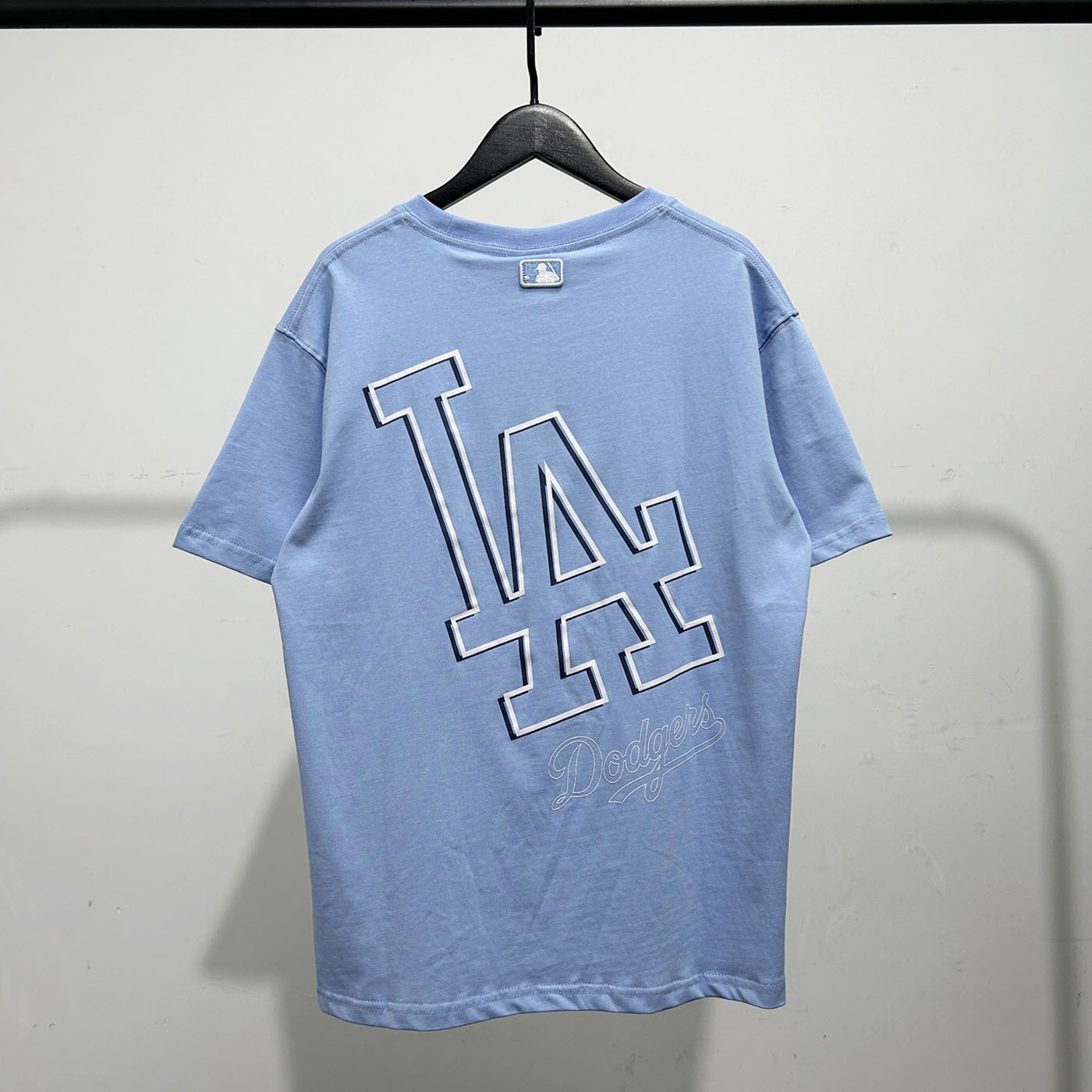 MLB ドジャース 新作 半袖 Tシャツ コットン ブルー