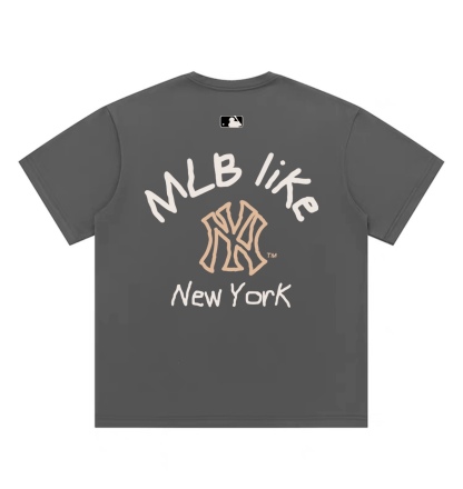 MLB ヤンキース 新作 半袖 Tシャツ コットン クルーネック メンズ レディース