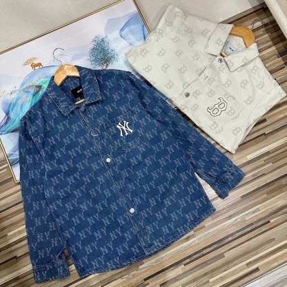 MLB ヤンキース 新作 長袖 シャツ 刺繍 メンズ レディース