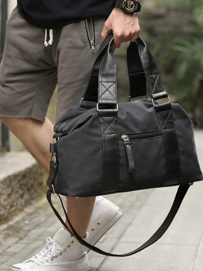 メンズ ブラック ハンドバッグ ファッション