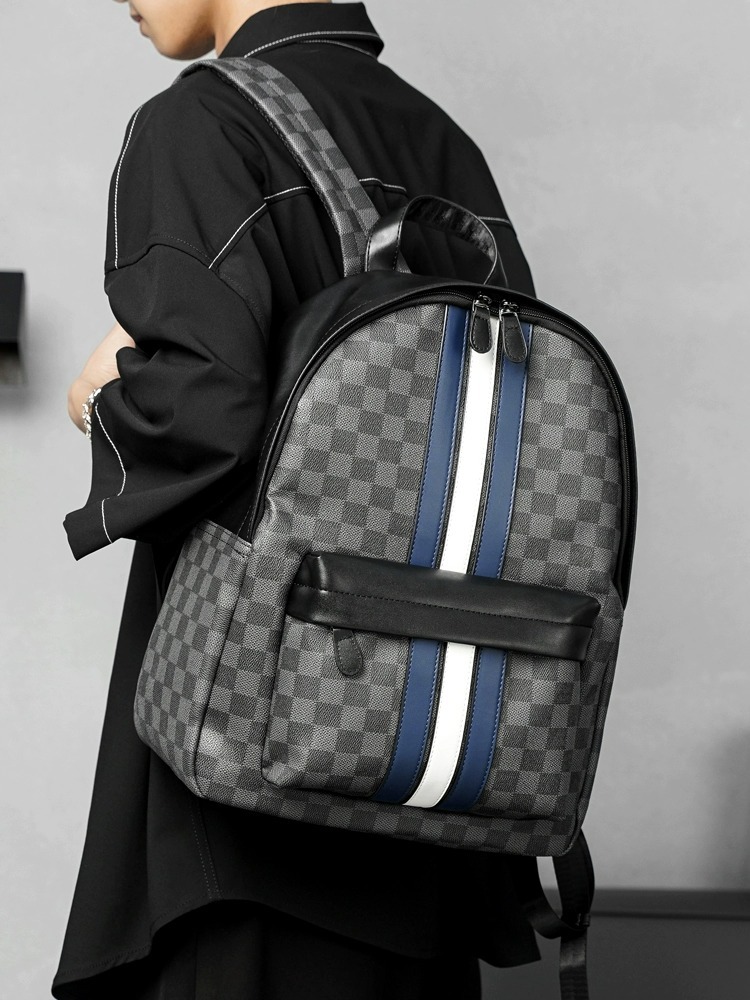 メンズ ブラック バックバッグ ファッション