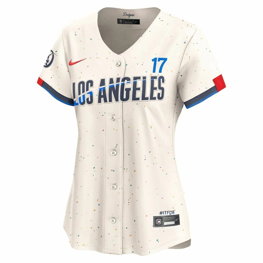 MLB 大谷翔平 ドジャース ユニフォーム レディースサイズ 2024 シティーコネクト リミテッド ジャージ ナイキ/Nike クリーム