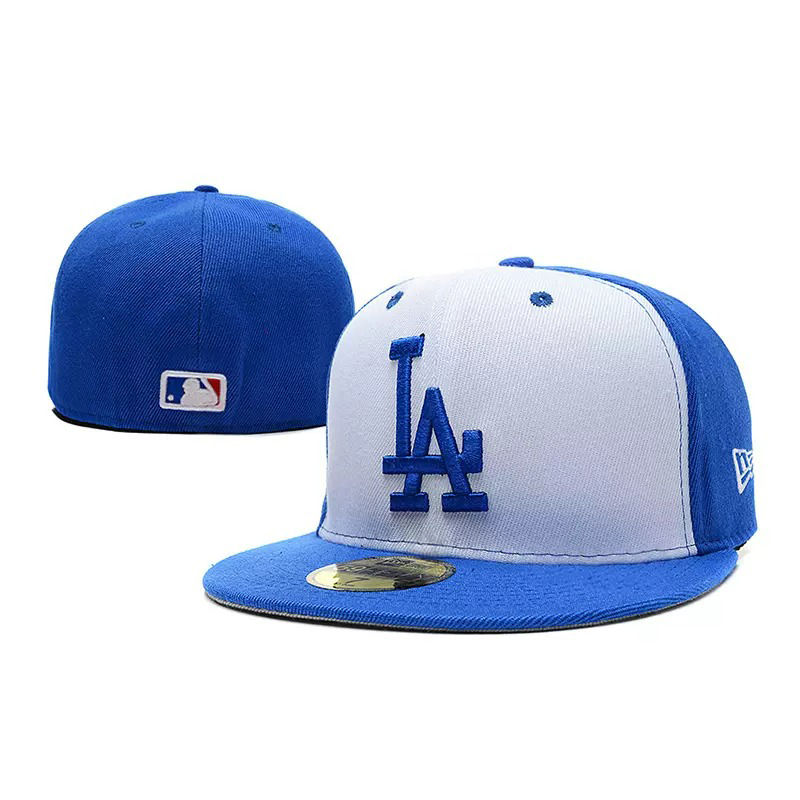 MLB ドジャース キャップ 野球帽子 平つば 男女兼用 ブルー