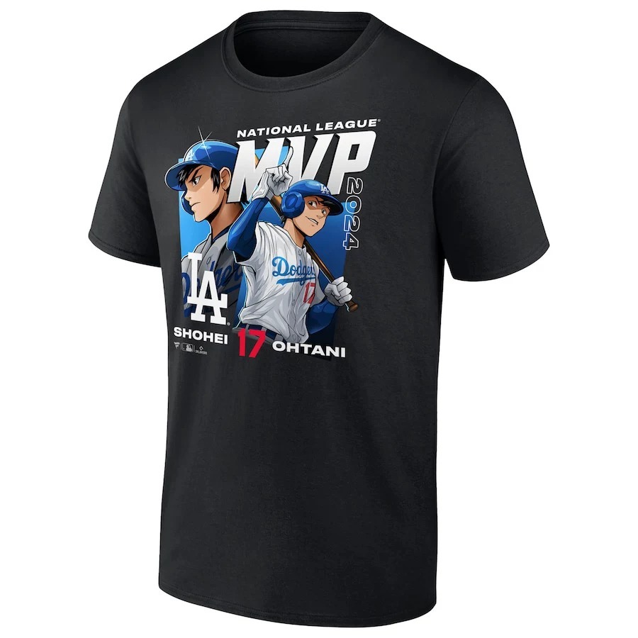 MLB ロサンゼルス ドジャース ワールドシリーズ チャンピオン Tシャツ No.17 大谷翔平 ブラック