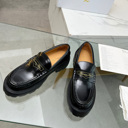 ディオール（DIOR）レザー 靴 シューズ 厚底 ローファー レディース
