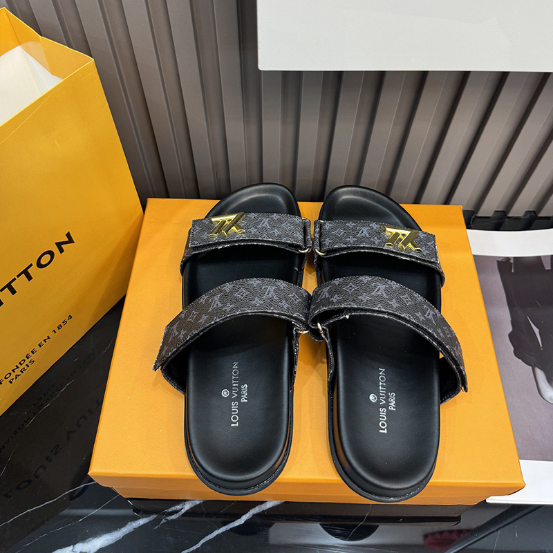 【ホールド感が歩きやすい♪】ルイ・ヴィトン（LOUIS VUITTON） シャワー サンダル レディース メンズ