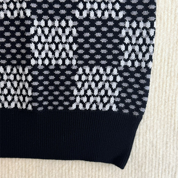 ルイ・ヴィトン LOUIS VUITTON モザイク ニット セーター クルーネック 長袖 メンズ