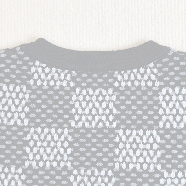 ルイ・ヴィトン LOUIS VUITTON モザイク ニット セーター クルーネック 長袖 メンズ