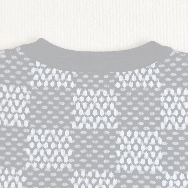 ルイ・ヴィトン LOUIS VUITTON モザイク ニット セーター クルーネック 長袖 メンズ