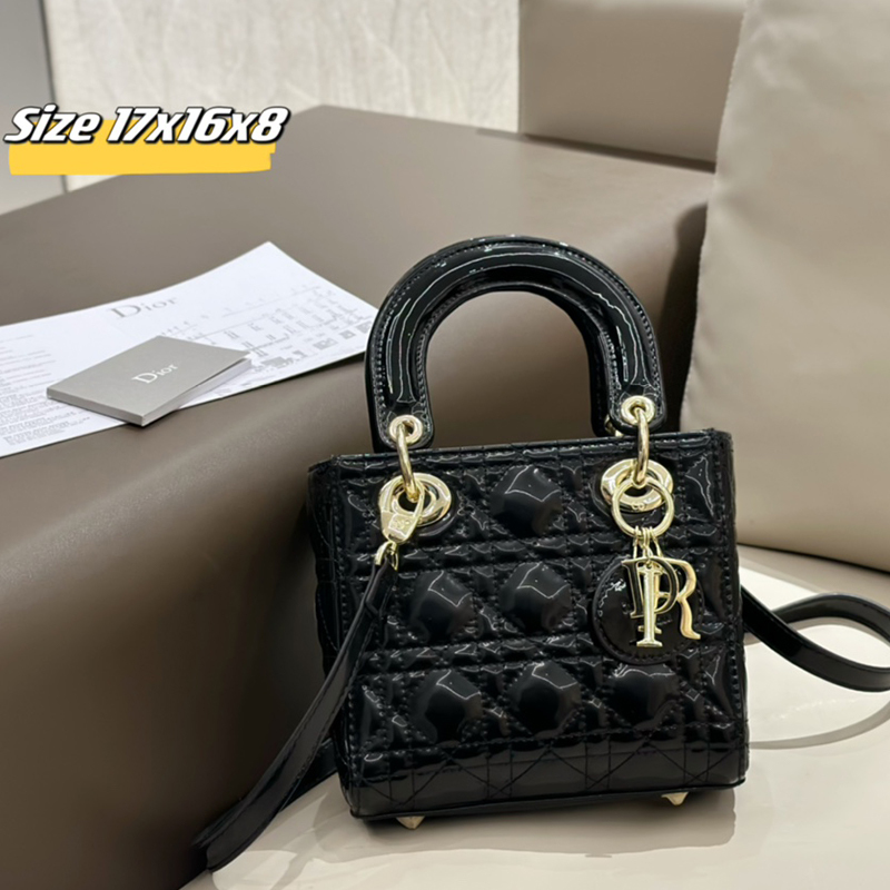 Dior(ディオール) S級品 カーフスキン Lady Dior ミニバッグ ハンドバッグ ショルダーバッグ レディース