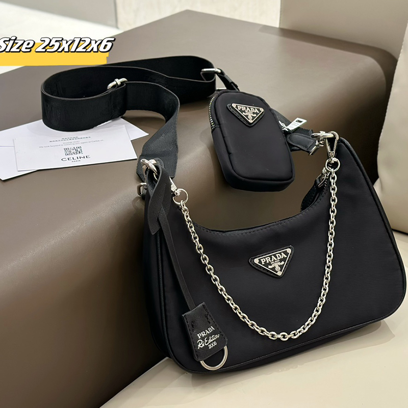 プラダ（ PRADA）S級品 ミニバッグ 脇下バッグ ハンドバッグ レディース