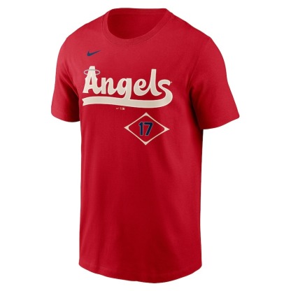 MLB エンゼルス Tシャツ #17大谷翔平 レッド ナイキ