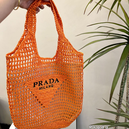 プラダ Prada クロシェ バッグ ハンドバッグ トートバッグ