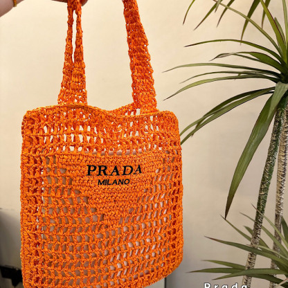 プラダ Prada クロシェ バッグ ハンドバッグ トートバッグ