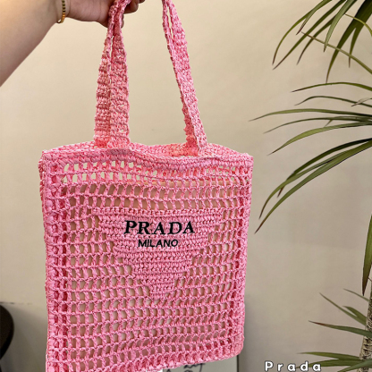 プラダ Prada クロシェ バッグ ハンドバッグ トートバッグ