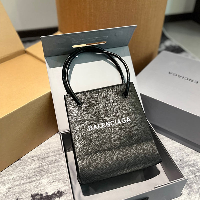 Balenciaga(バレンシアガ)  ロゴ プリント ミニバッグ レディース