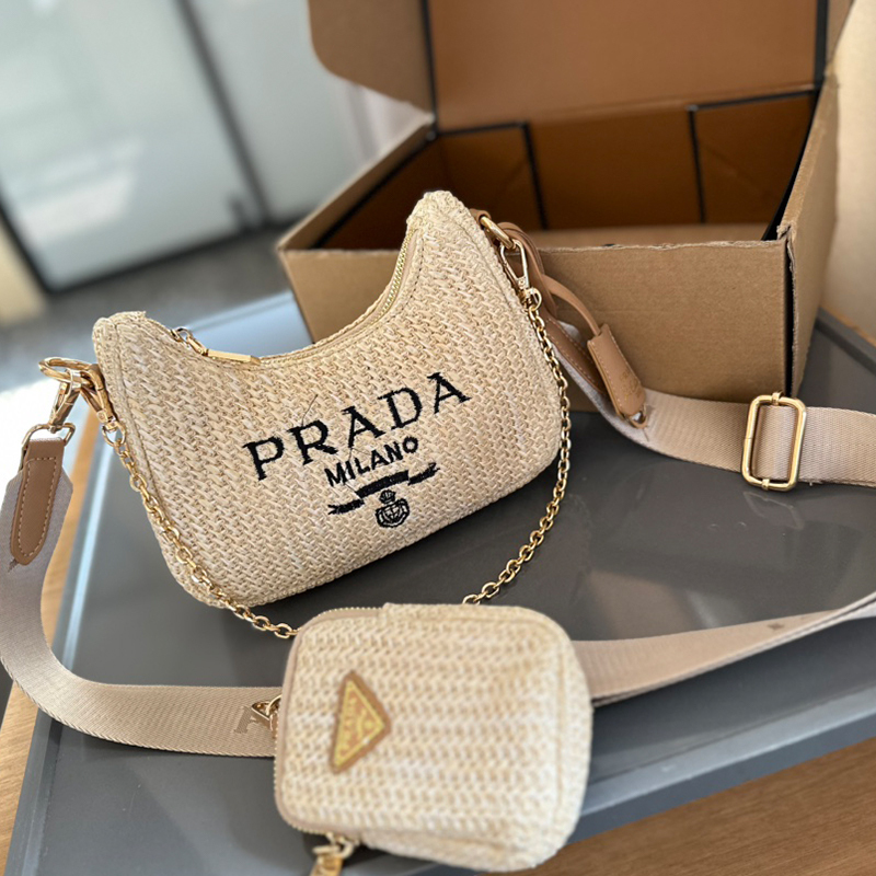 プラダ PRADA  Hobo Comboミニバッグ ハンドバッグ レディース