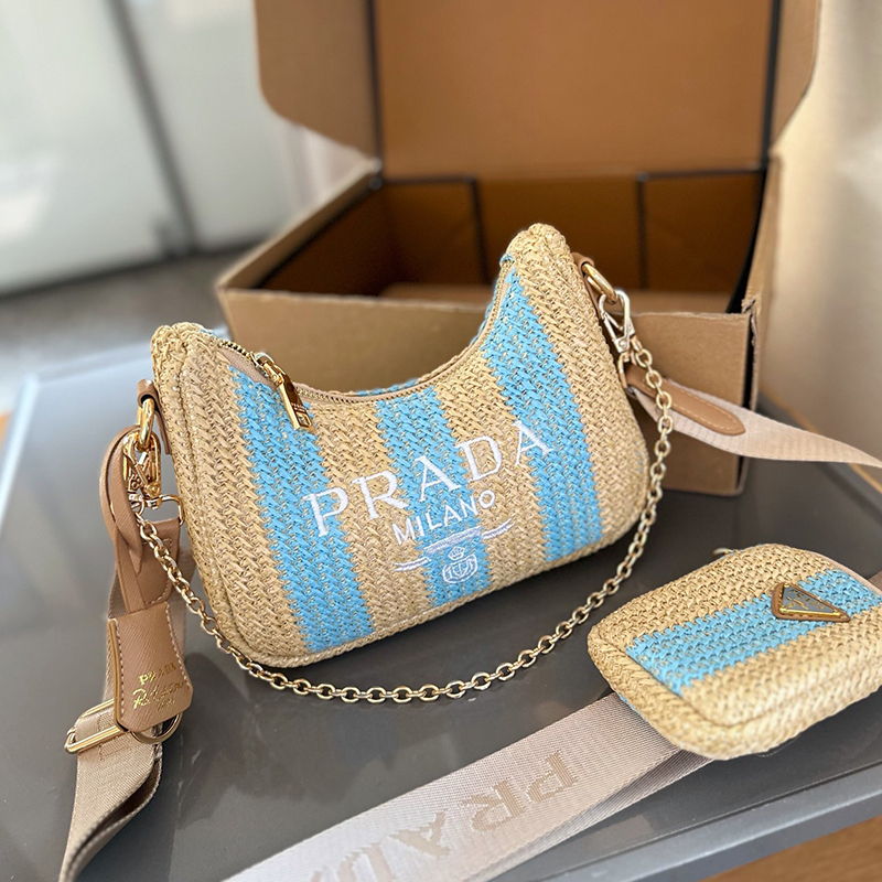 プラダ PRADA  Hobo Comboミニバッグ ハンドバッグ レディース