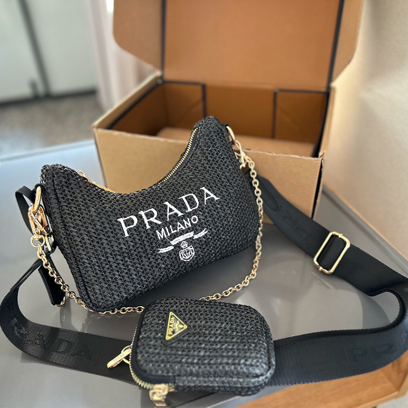 プラダ PRADA  Hobo Comboミニバッグ ハンドバッグ レディース