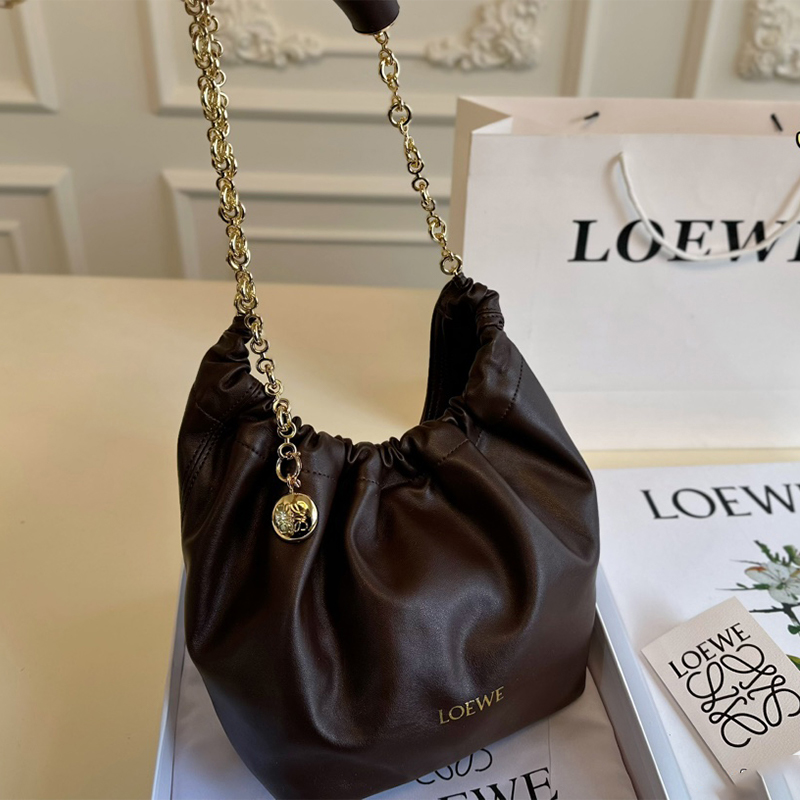 ロエベ (LOEWE) Squeeze ポケットバッグ 脇下バッグ ハンドバッグ レディース