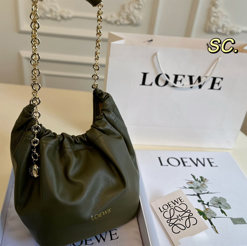 ロエベ (LOEWE) Squeeze ポケットバッグ 脇下バッグ ハンドバッグ レディース