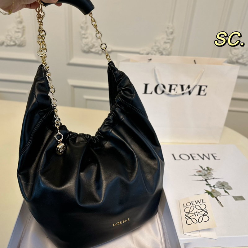 ロエベ (LOEWE) Squeeze ポケットバッグ 脇下バッグ ハンドバッグ レディース