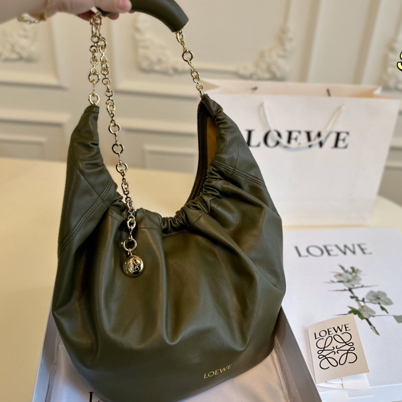ロエベ (LOEWE) Squeeze ポケットバッグ 脇下バッグ ハンドバッグ レディース