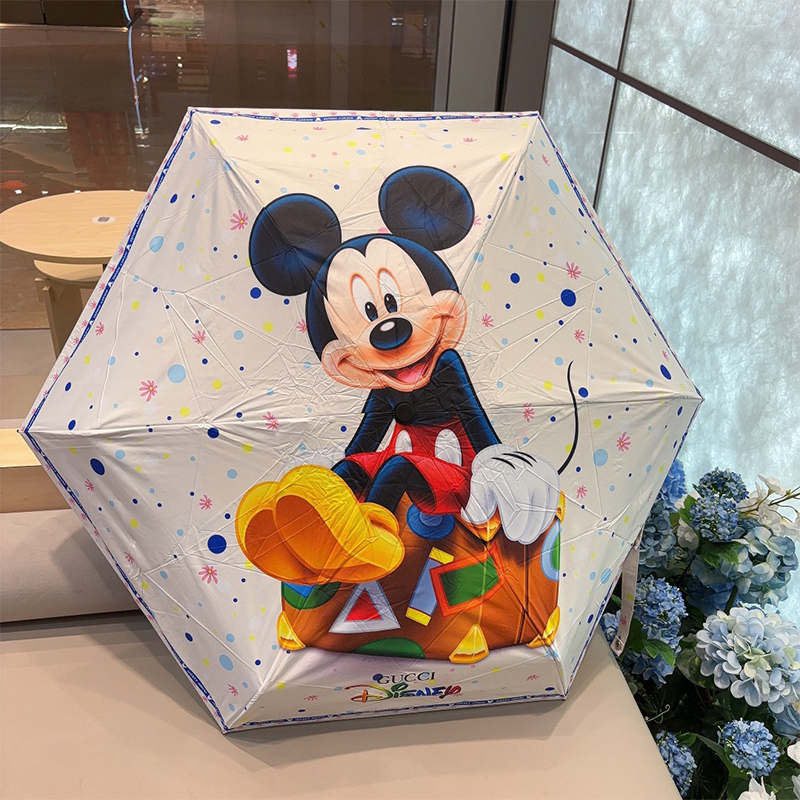 グッチ GUCCI Disney(ディズニー) 晴雨兼用 傘 日傘 自動折り たたみ傘