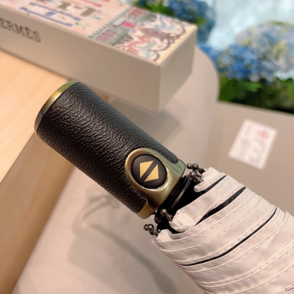 エルメス（HERMES）晴雨兼用 傘 日傘 自動折り たたみ傘 レディース