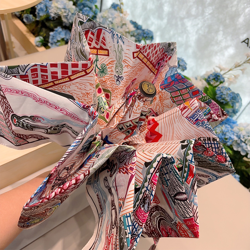 エルメス（HERMES）晴雨兼用 傘 日傘 自動折り たたみ傘 レディース