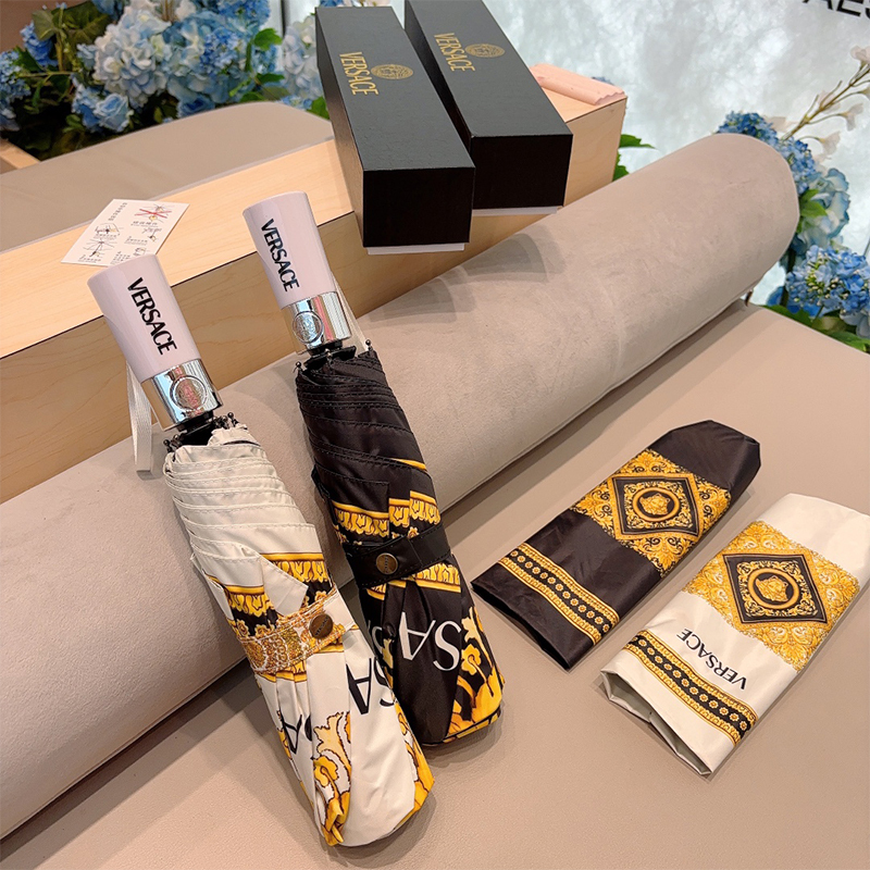 エルメス（HERMES）晴雨兼用 傘 日傘 自動折り たたみ傘 レディース