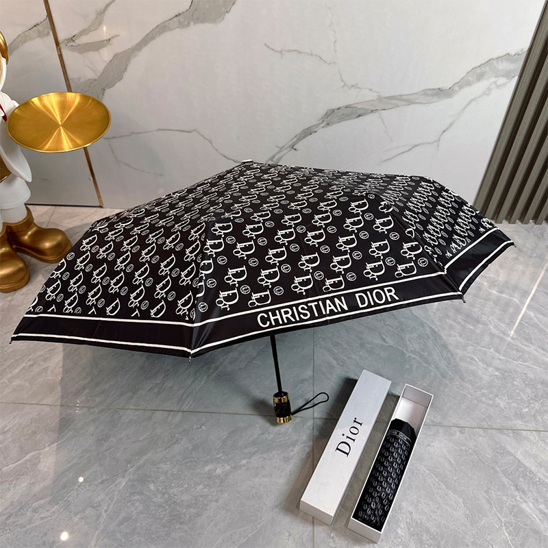 ディオール DIOR 傘 アンブレラ 日傘 ラビット 3つ折り 自動折り たたみ傘 レディース メンズ