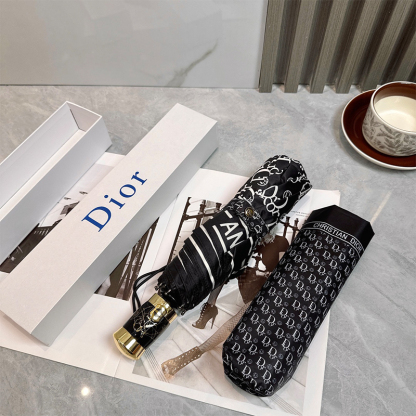 ディオール DIOR 傘 アンブレラ 日傘 ラビット 3つ折り 自動折り たたみ傘 レディース メンズ