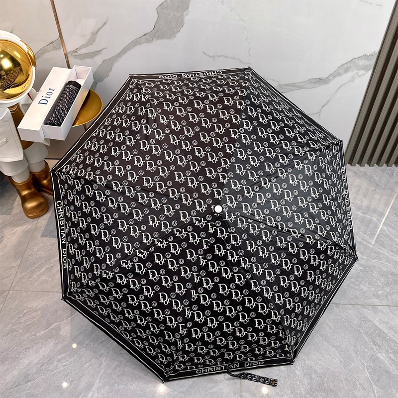 ディオール DIOR 傘 アンブレラ 日傘 ラビット 3つ折り 自動折り たたみ傘 レディース メンズ