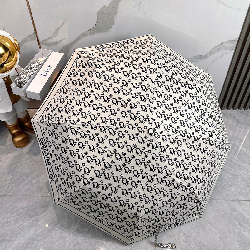 ディオール DIOR 傘 アンブレラ 日傘 ラビット 3つ折り 自動折り たたみ傘 レディース メンズ