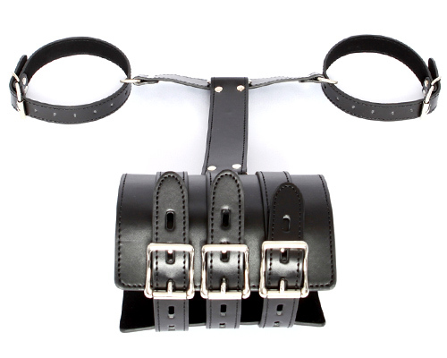 BDSM SMVIP 背面腕拘束ベルト(054) 正面平放展示