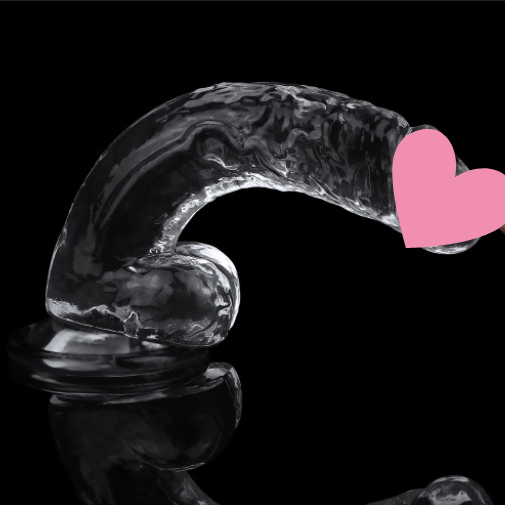 Lovetoy Flawless 假陽具 7.5" 透明款，14.5cm插入深度，TPE材質，柔軟且靈活，易於清潔。