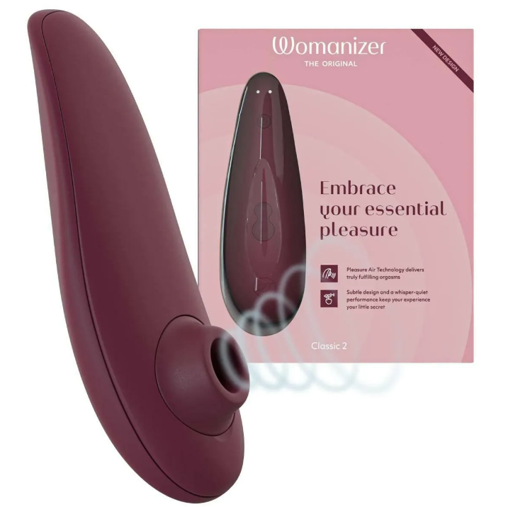 Womanizer Classic 2 陰蒂愉悅吸啜器 黑色 / 酒紅-SING DR
