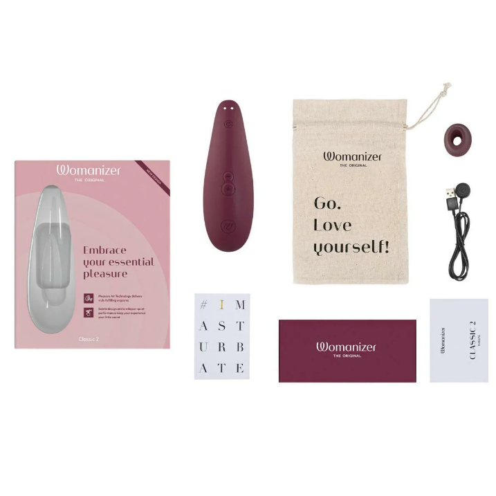 Womanizer Classic 2 陰蒂愉悅吸啜器 黑色 / 酒紅-SING DR