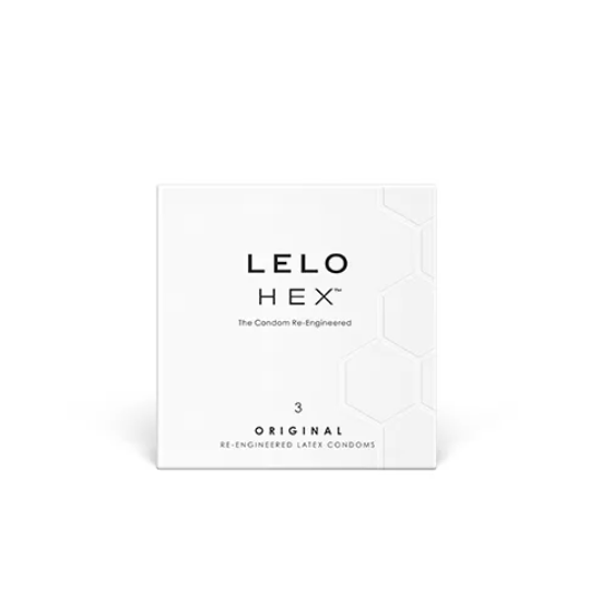 LELO HEX 安全套 3/12/36 片裝，0.055mm 超薄乳膠材質，防滑耐用，提升舒適感。

LELO HEX 瑞典製乳膠安全套，六角結構強化耐用性，含輕微潤滑，確保無縫貼合。