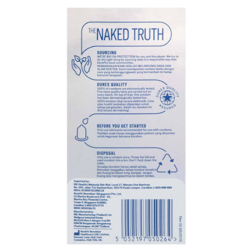 杜蕾斯 Invisible Extra Sensitive 10 片裝 乳膠安全套