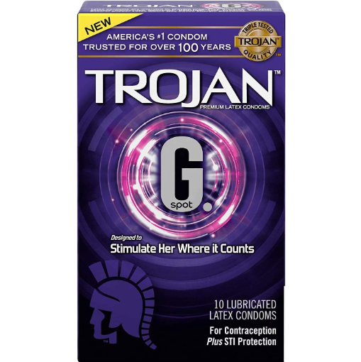 Trojan G Spot Premium 安全套，含潤滑劑，順滑舒適，專為深層刺激設計，帶來極致快感。