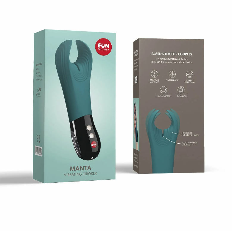 Fun Factory Manta 男士震動器 黑色/海藍色/橄欖綠色