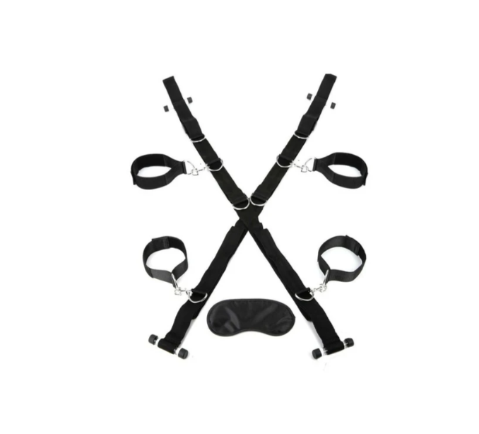 Lux Fetish 掛門束縛套裝，採用高質量聚酯纖維與尼龍，提供舒適且耐用的束縛體驗。