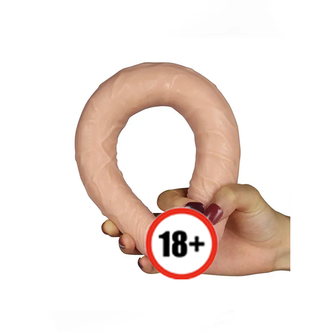 Lovetoy 雙頭仿真假陽具，適合陰道及肛門使用，靈活曲線設計，提供真實感的雙重穿透體驗。