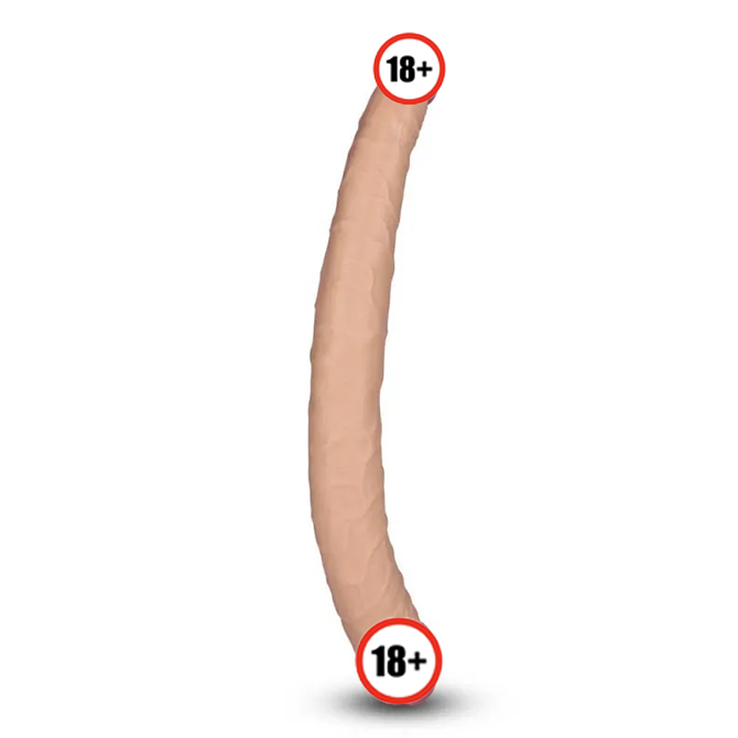 Lovetoy 雙頭仿真假陽具，兩個逼真頭部設計，靜脈紋理軸身，無鄰苯二甲酸酯PVC材質，雙重刺激。