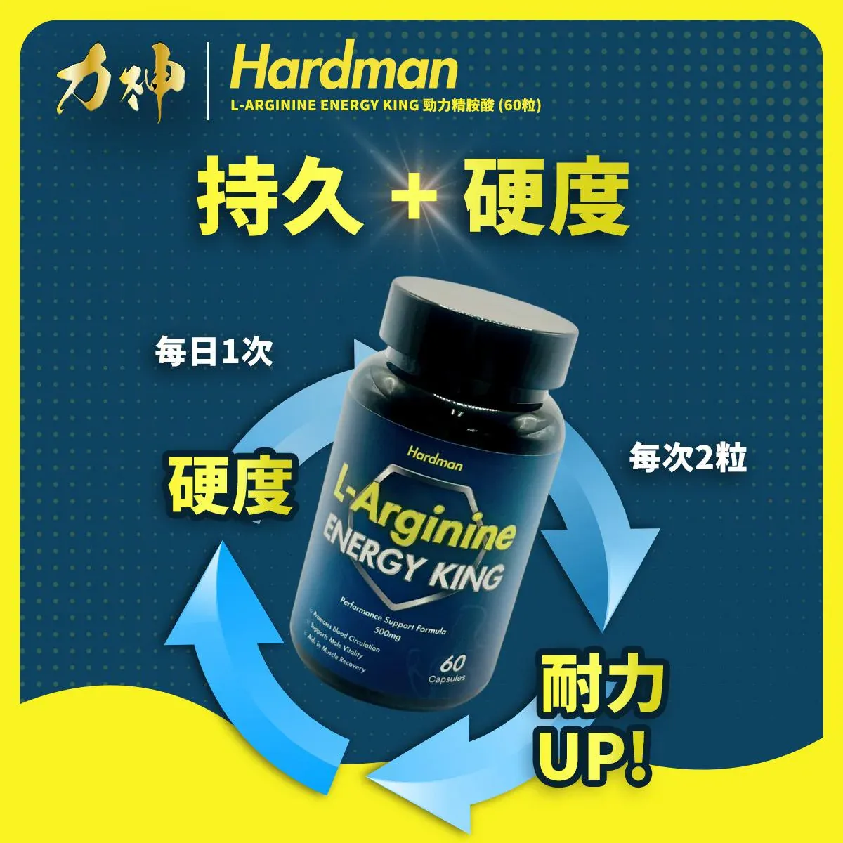 Hardman 力神 L-精胺酸 60粒-SING DR