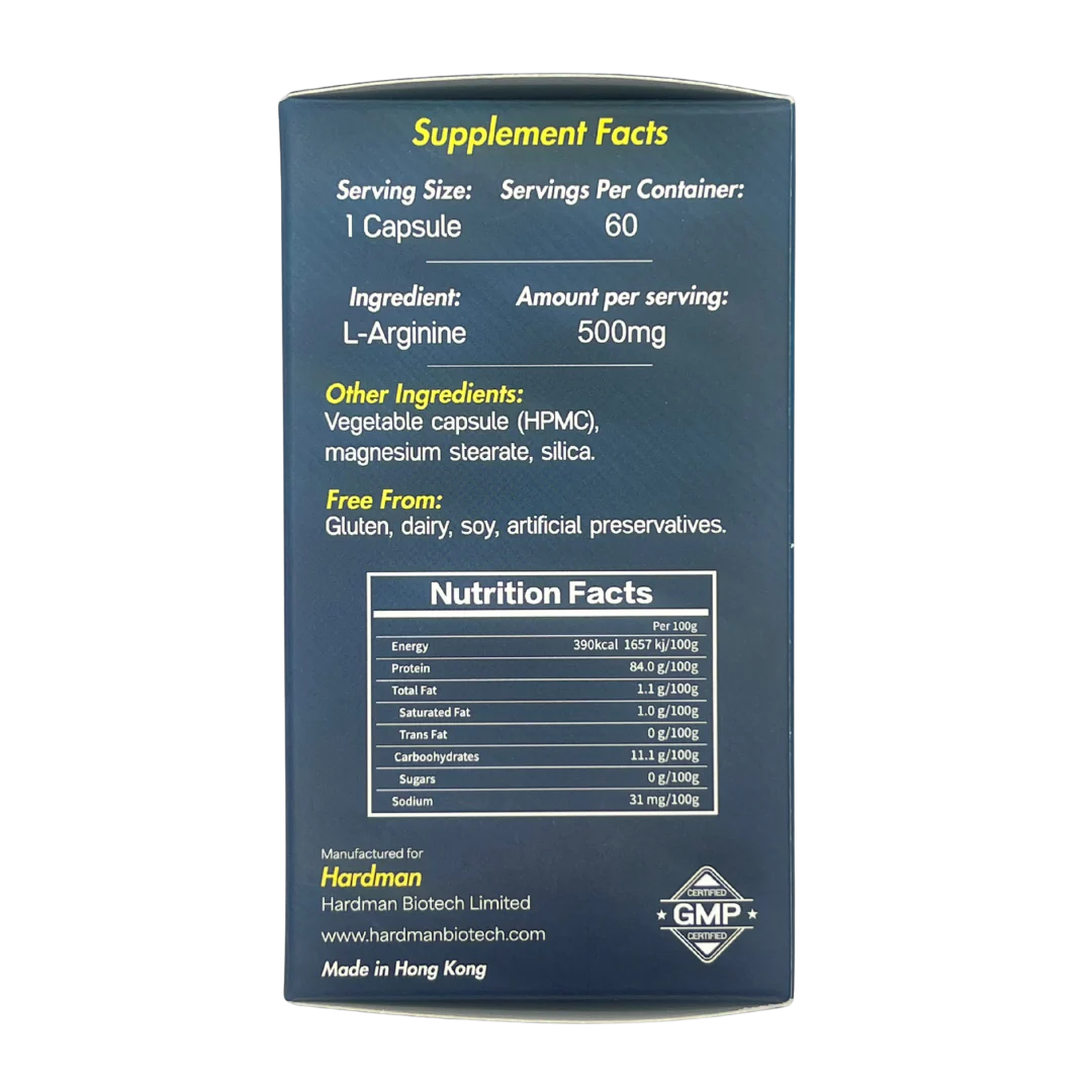 Hardman 力神 L-精胺酸 60粒-SING DR