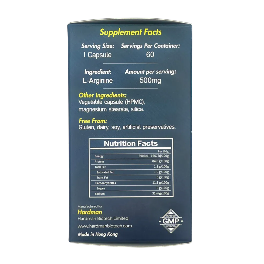 Hardman 力神 L-精胺酸 60粒-SING DR